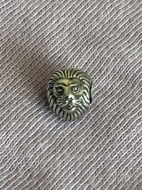 NEW Retired Sterling Silver Lion Head Charm